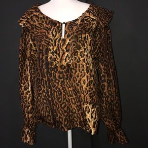 Cheetah Print Blouse